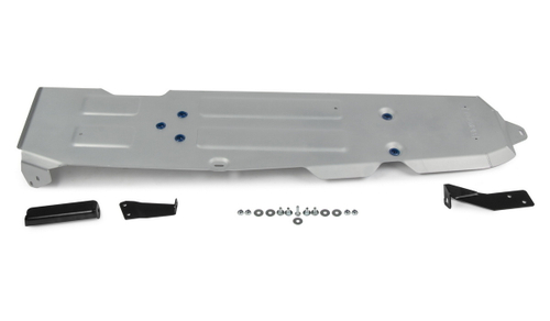 Защита топливного бака Rival для Jeep Wrangler JL 4-дв. (V - 2.0T; 2.2D; 3.6) 4WD 2017-н.в., штампованная, алюминий 6 мм, с крепежом, 2333.2747.1.6