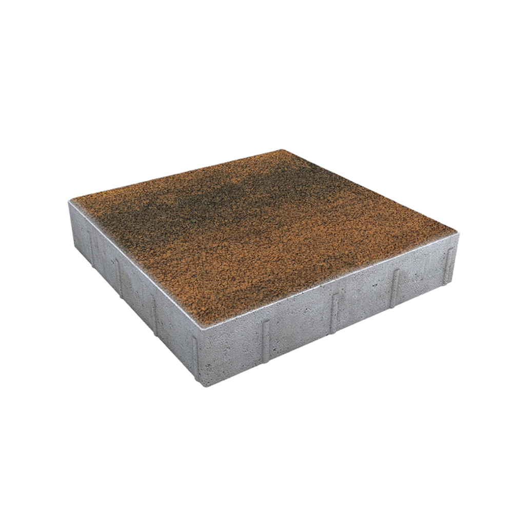 Тротуарная плитка КВАДРАТ 500х500 мм - Листопад гранит Мустанг