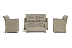 "Филадельфия" лаунж-зона из искусственного ротанга, цвет соломенный