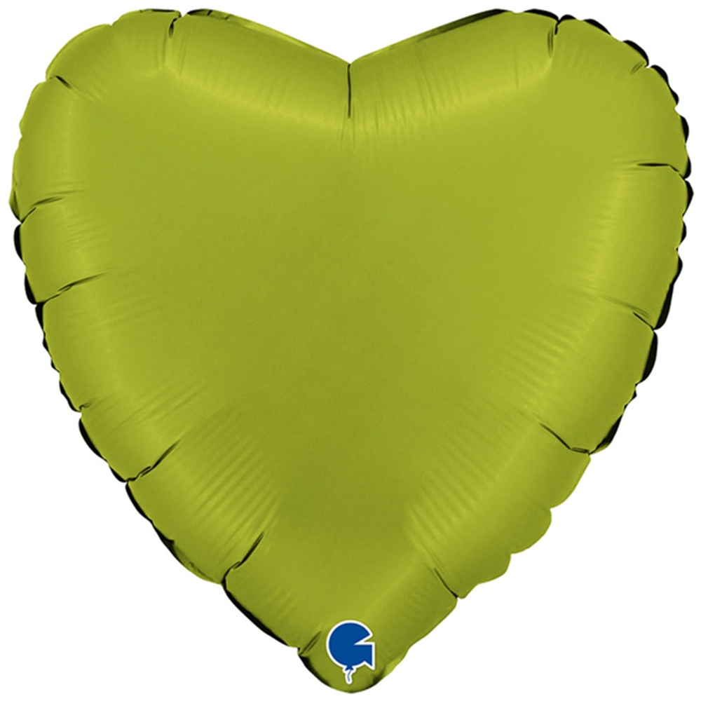 Шар фольгированный Сердце 46 см (Зеленый)