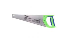 Ножовка по дереву "Зубец", 350 мм, 7-8 TPI, каленый зуб 2D, двухкомпонентная рукоятка Сибртех 23801