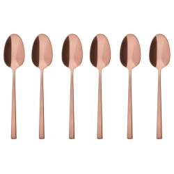 Sambonet Набор из 6 кофейных/чайных ложек Rock PVD Copper