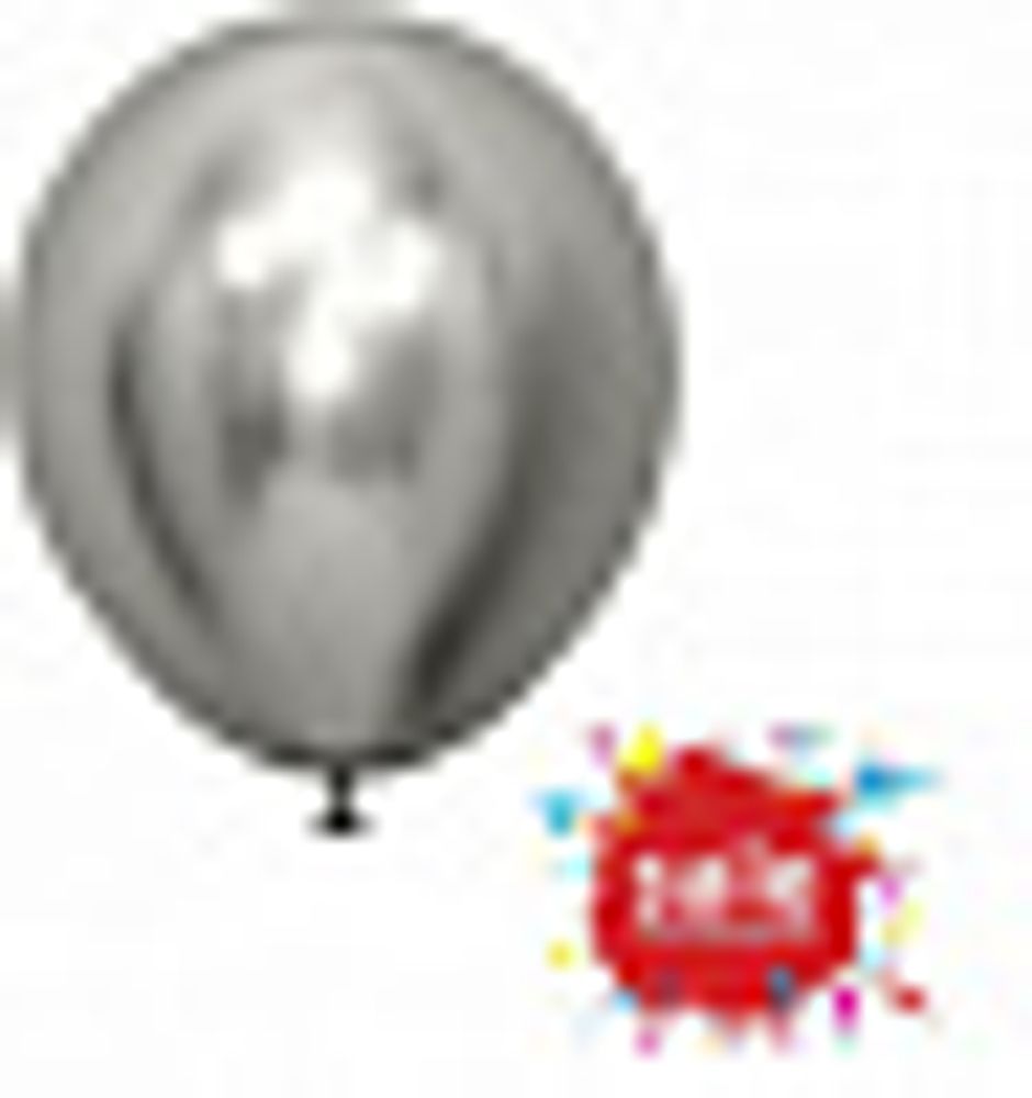 S Шар 18"/46 см, зеркальные, серебро рефлекс/Reflex Silver(БГ-20)