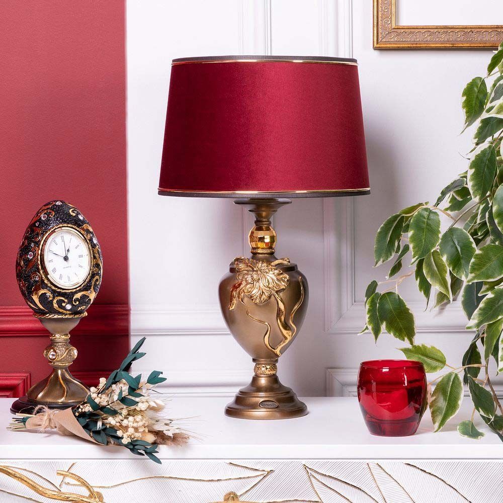 Настольная лампа Флер де Лис Бронза Конфети Рубивайн
