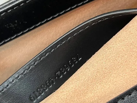 Мини-сумка на плечо женская Gucci GG Marmont черный
