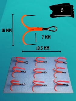 Тройной крючок с покрытием