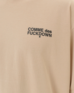 COMME DES FUCKDOWN ФУТБОЛКА БЕЖЕВАЯ