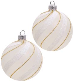 Элита НФШ-1277 Набор ел.украшений Шар 2шт «Невеста» 80 мм