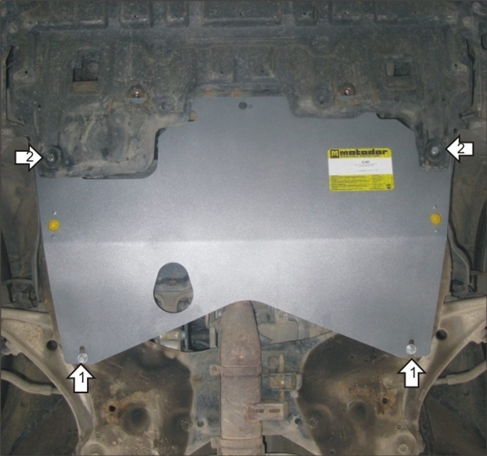 Защита картера Двигателя, КПП. 5 мм, Алюминий. для Nissan Teana 2008-2014 MOTODOR.31407