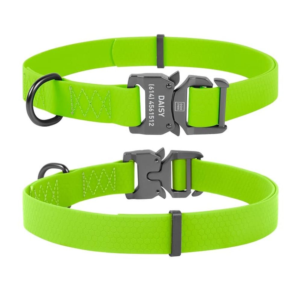 Ошейник WAUDOG Waterproof, водостойкий, пряжка-фастекс (ширина 15 мм, длина 20-40 см), салатовый Ошейник WAUDOG Waterproof, водостойкий, пряжка-фастекс (ширина 15 мм, длина 20-40 см), салатовый