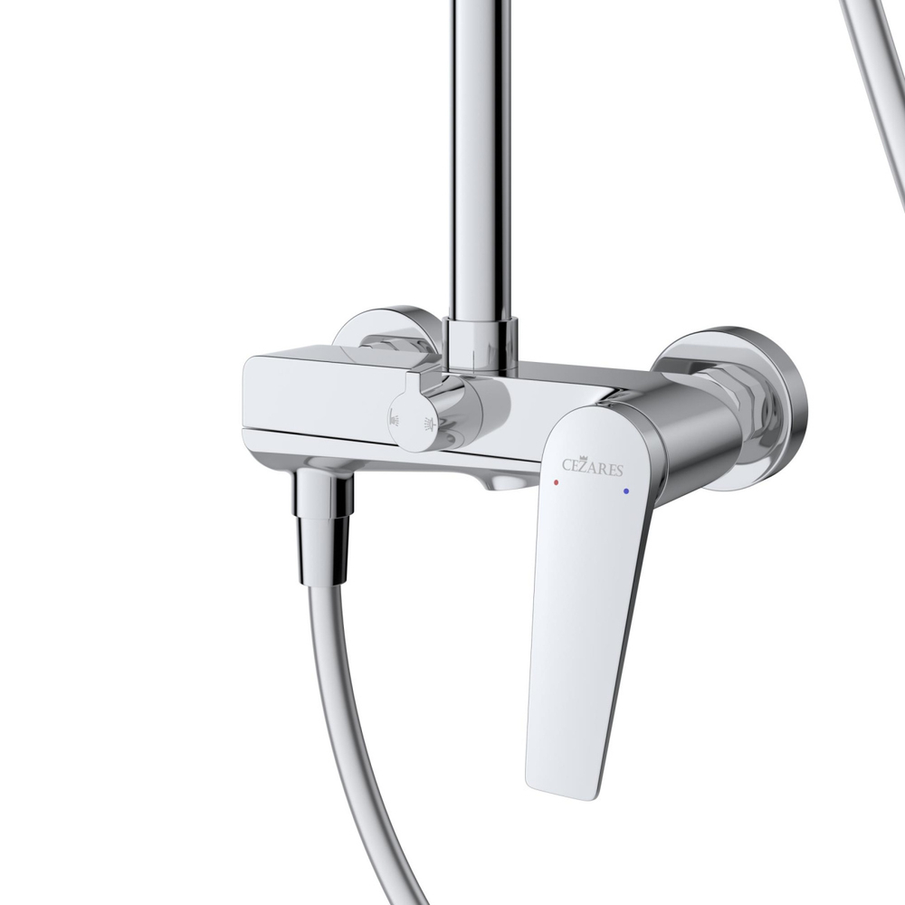 Душевая стойка Cezares со смесителем и изливом LINER-CVD-01