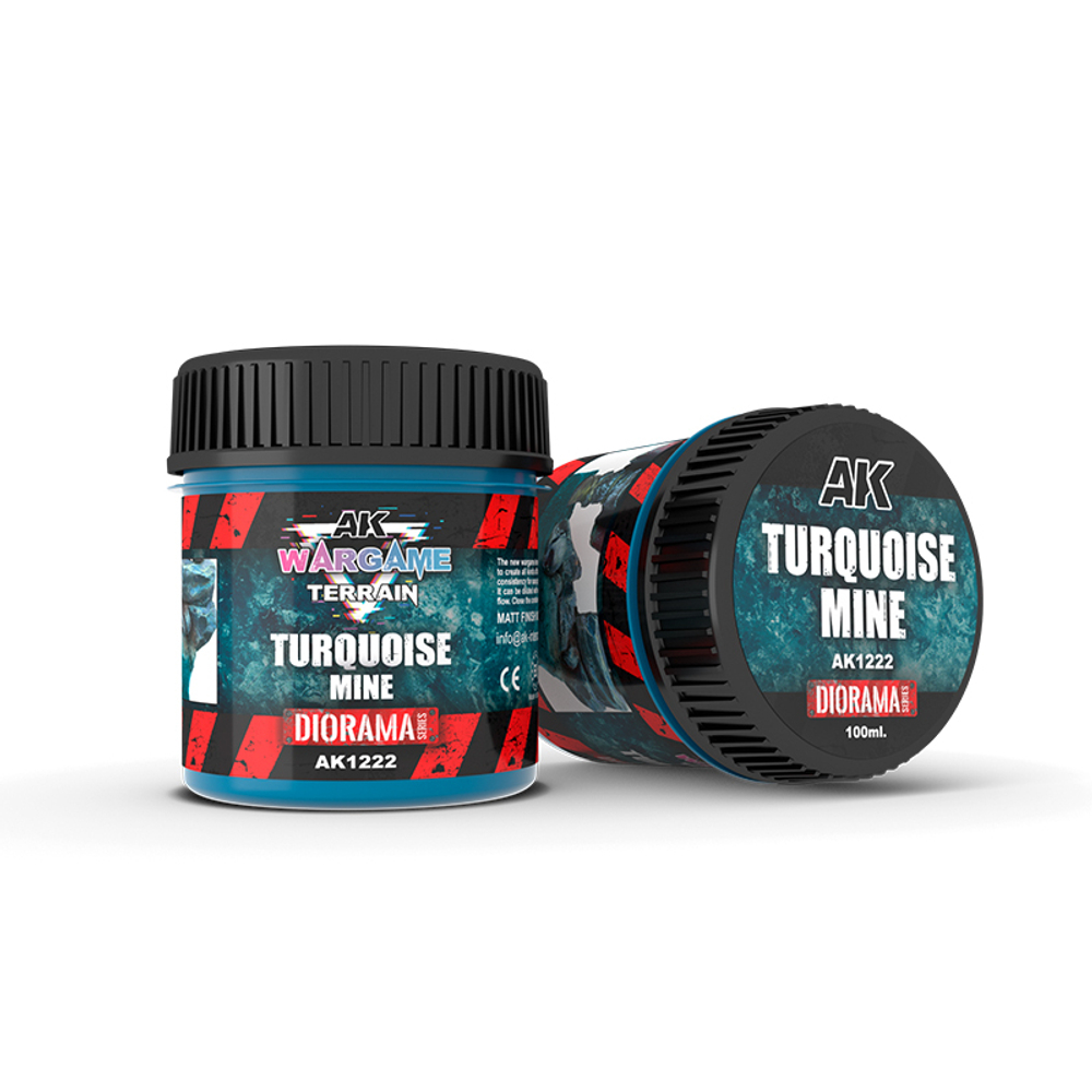Текстурная паста AK Interactive Terrains Turquoise Mine 100ml