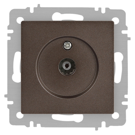 Розетка Intro Accent 6-301-08 TV одиночная, IP20, СУ, бронза