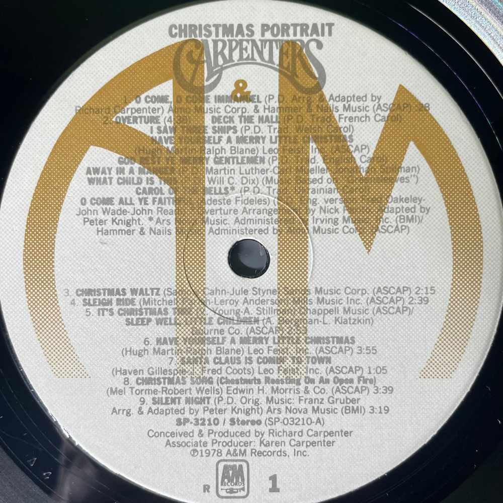 Carpenters ‎– Christmas Portrait (США)