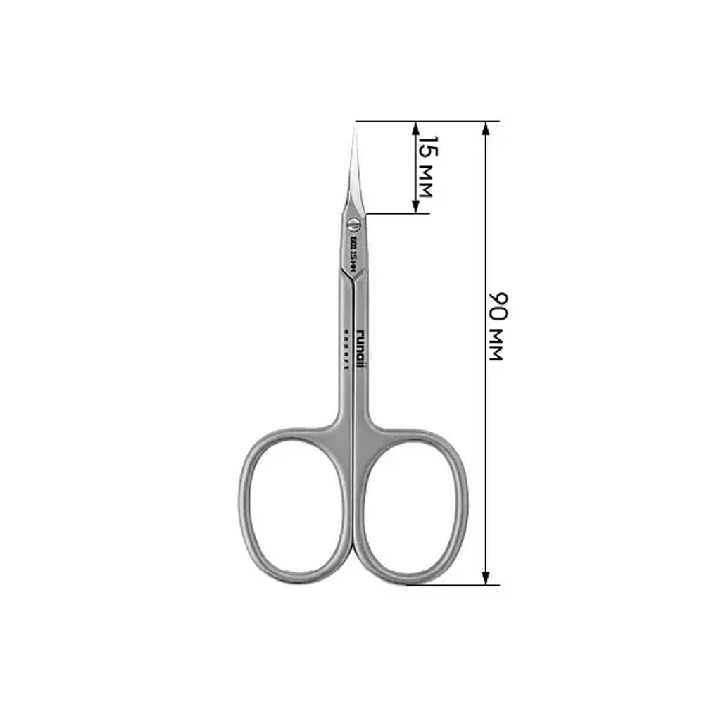 Ножницы для кутикулы Runail Expert, матовые 100/19 мм №601