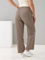Брюки Б-18/бежевый-мелкаяклеточка