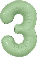 Agura Шар (40''/102 см) Цифра, 3 Slim, Олива (БГ-60)