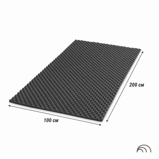 Акустический поролон, Волна, BEZEHO, 30х1000х2000мм