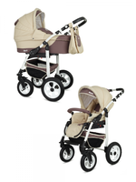 Коляска BARI  (BartPlast) 03 коричневый-бежевый