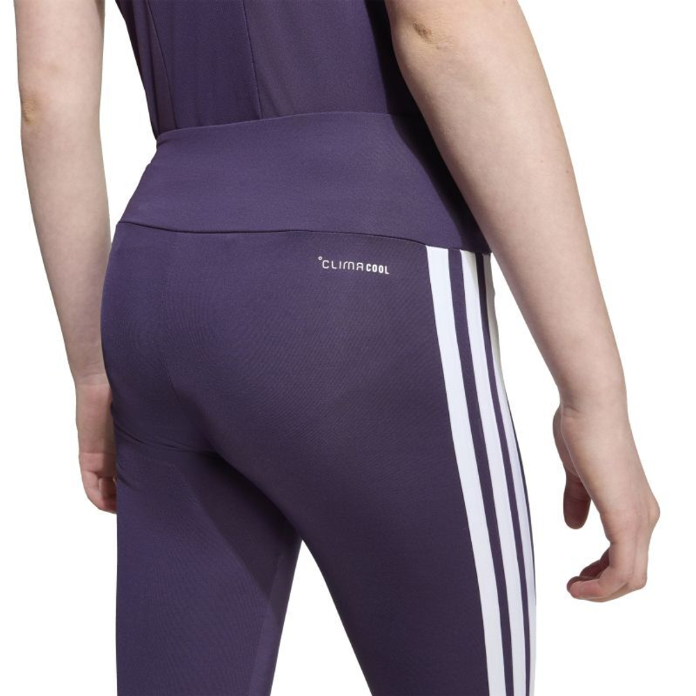 Брюки для девочки Adidas Train Essentials 3-Stripes - aurora plum/white