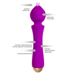 Лиловый вибратор с лепестками 21,5см ToyFa Hyacinth 457712