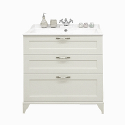 Тумба под раковину Акватон Леон 80 Н дуб белый