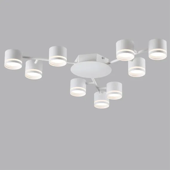 8235/9C COMFI LN25 200 белый металл Люстра потолочная LED GX53 9*12W 220V GARETA