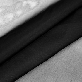 Ткань Вуаль 45 г/м² 100% полиэстер шир.300 см цв.черный