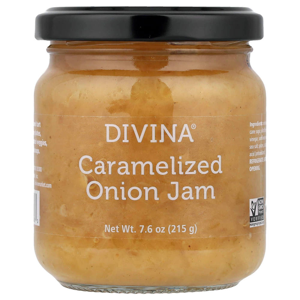 Divina, Карамелизированный луковый джем, 215 г (7,6 унции)
