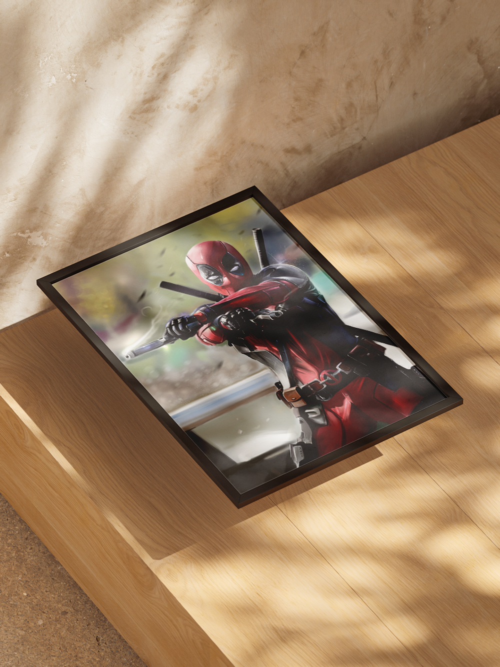 Постер плакат С Оружием Deadpool Дэдпул