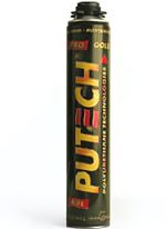 Монтажная пена PUTECH PRO GOLD 65L 850 мл (всесез.) пистолетная 950 гр, до 65 литров