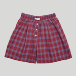 Plaid Boxer Shorts Wine