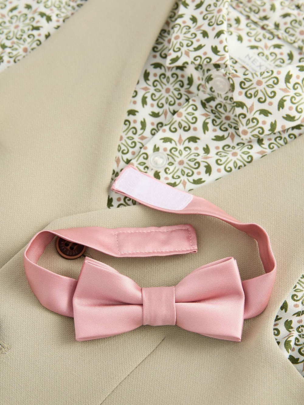 Комплект из трех предметов для мальчика Next AG8-622, Хаки, Розовый