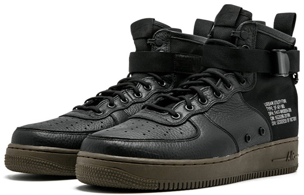 Кроссовки Nike Air Force 1 Black Dark Hazel