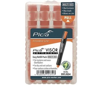 Сменные грифели для маркера Pica - Visor permanent (Оранжевый) 4 шт PICA-MARKER 991/054