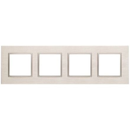 Рамка 4-м 14-5204-04 металл Elegance шампань+шампань ЭРА Б0034560