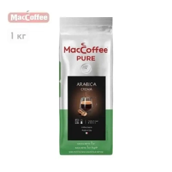 Кофе в зёрнах MacCoffee PURE Arabica Crema, 1 кг
