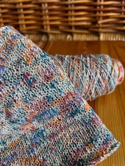 Пряжа для вязания Хлопок с люрексом