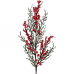 Ветка хвойная «Ягодный фейерверк» 55 см