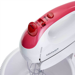 Миксер DELTA LUX DL-5071C белый с розовым