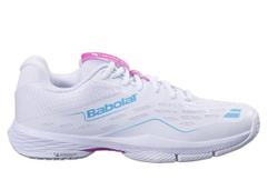 Женские кроссовки для Падел Babolat Sensa Rise - white/rhodamine red