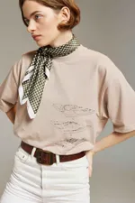 Футболка Called a Garment Diagram Какао