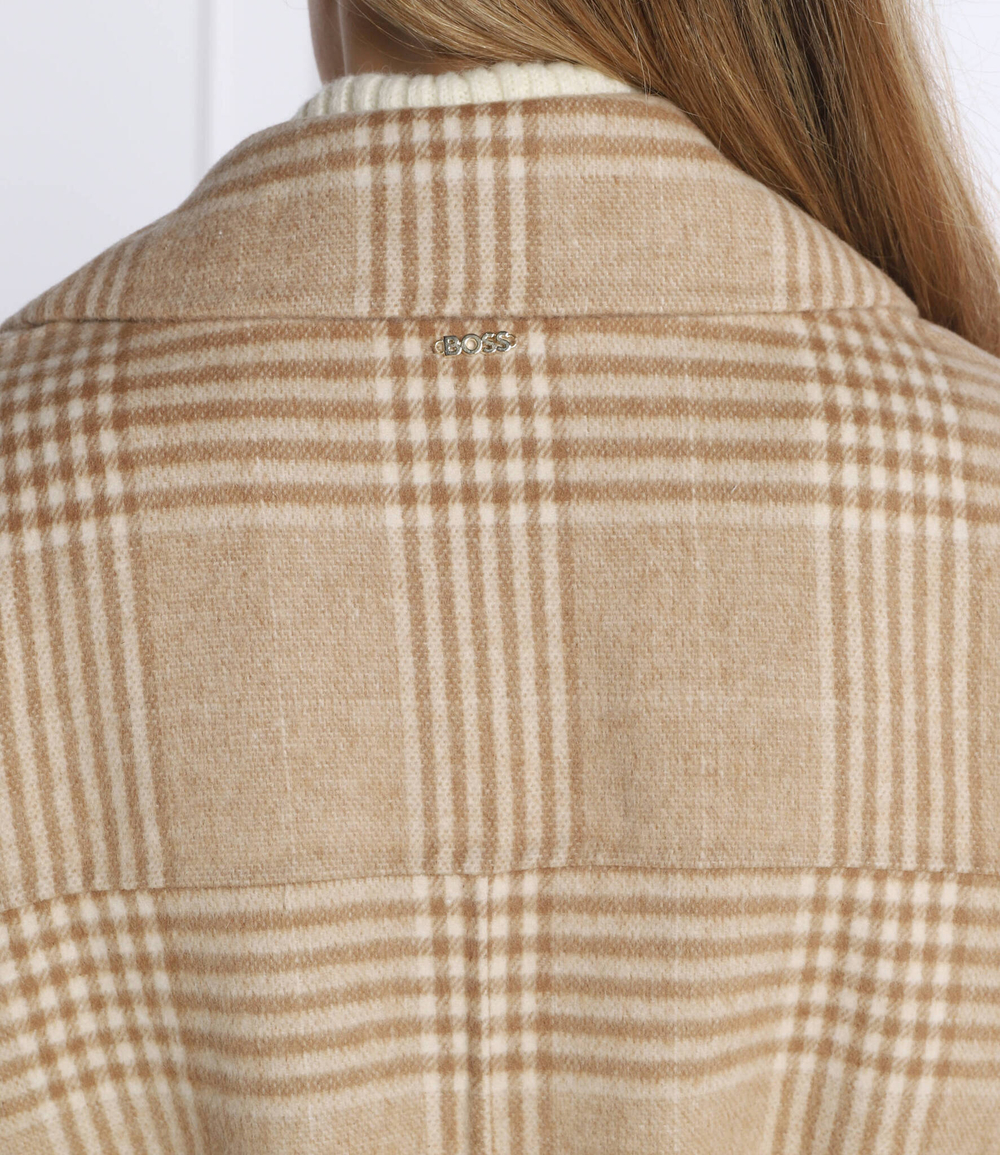 пальто coletti BOSS BLACK - бежевый(50477340)