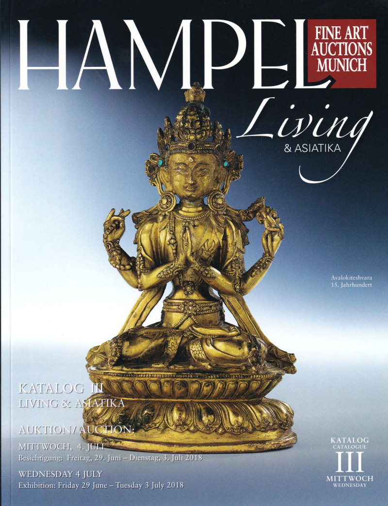 Каталог аукциона Hampel, Мюнхен, Каталог III: Предметы интерьера и восточное искусство от 4 июля 2018 года