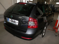 Фаркоп оцинкованный Galia S086C для Skoda Octavia II седан/универсал 2005-2013, Skoda Octavia Scout 2008-2013(паспорт и сертификат в комплекте)(без электрики)