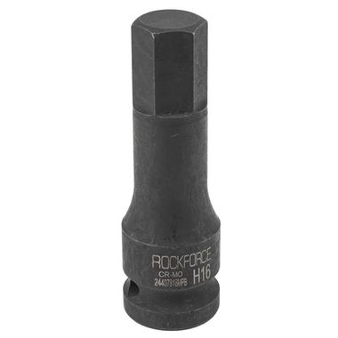 Головка-бита 6-гранная ударная 16мм,1/2'' RockForce RF-24407816MPB