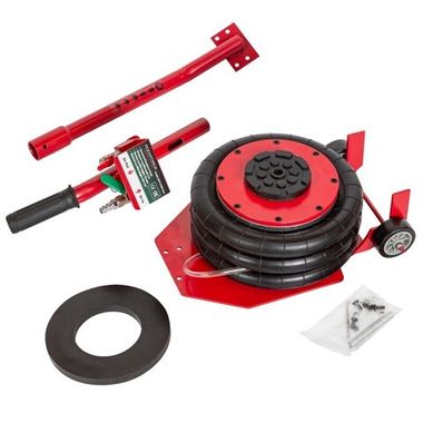 Домкрат подкатной пневматический 3,5т(6-12bar, h min 135мм, h max 420мм, 3 подушки, ?270мм) RockForce##Rock FORCE RF-YHQD-3WT-270A NEW(3,5)