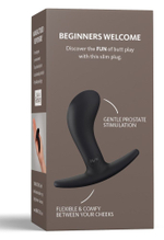 Черная анальная пробка Bootie S - 7,5 см. (Цвет: черный)