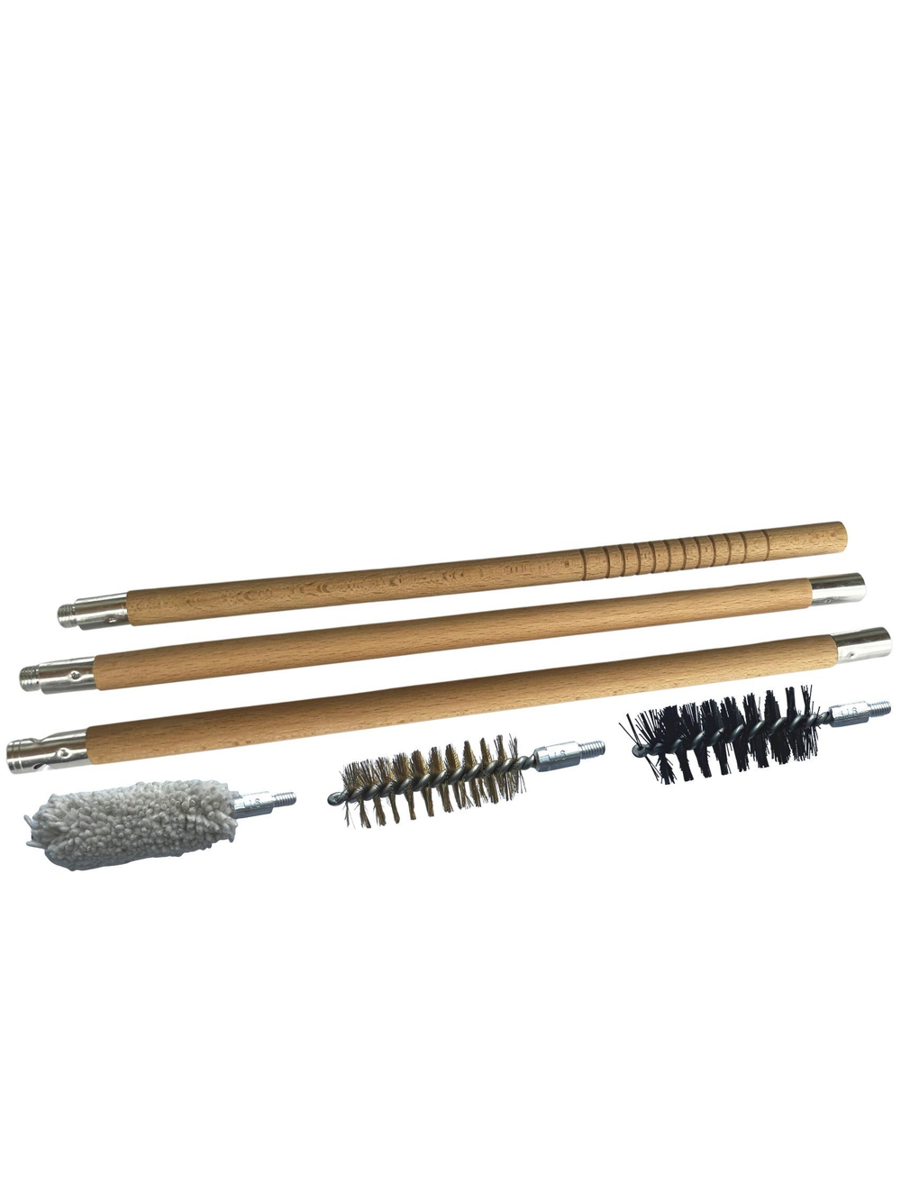 Набор для чистки оружия 16 калибра в БЛИСТЕРЕ, с металлическим 7мм шомполом в оплетке.