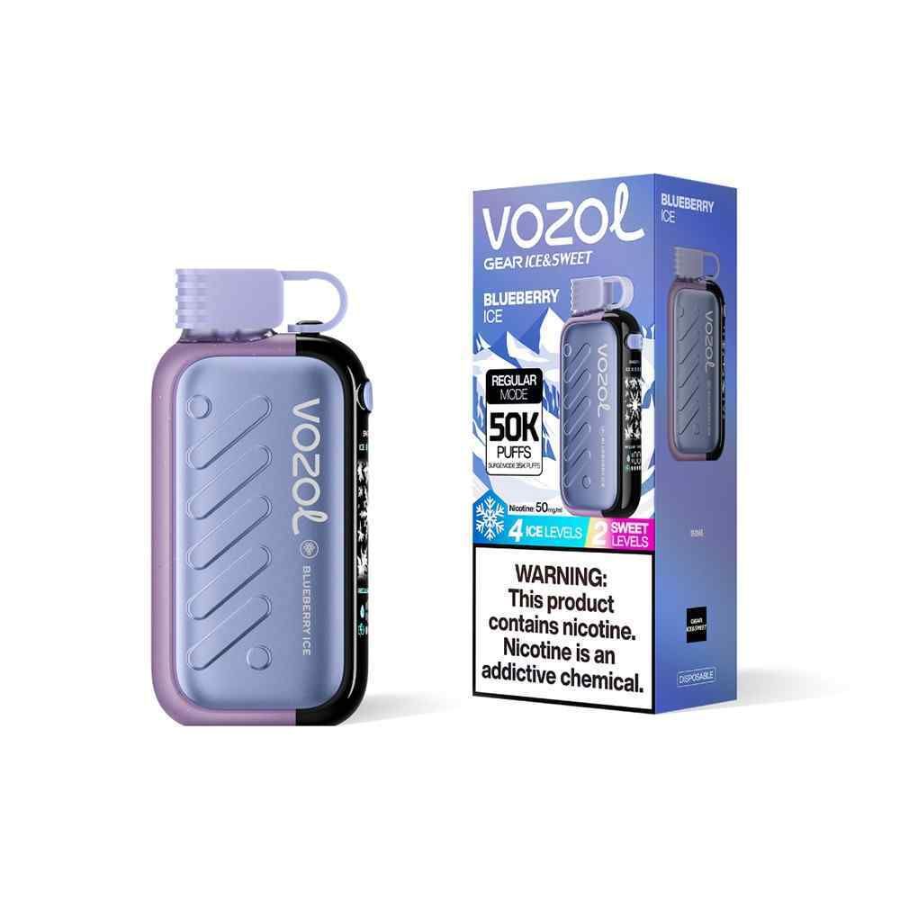 Vozol GEAR ICE &amp; SWEET 50000 - Blueberry Ice (5% nic)